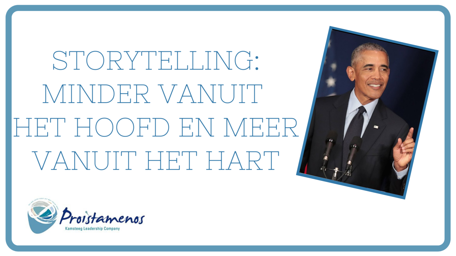 OBAMA OVER… STORYTELLING